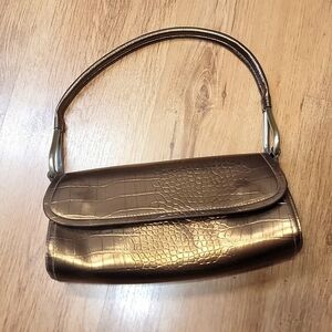 Gold Snake Print Mini Bag